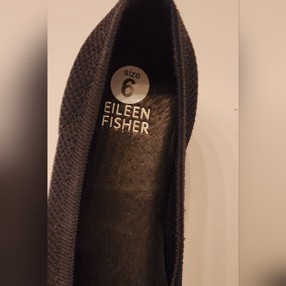 Eileen Fisher Gabby Recycled Stretch Knit Pump in black size 6 - Picture 4 of 13